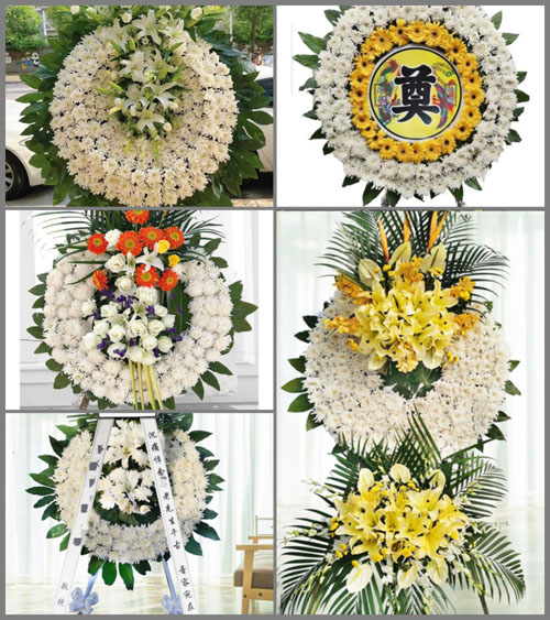 湖南永州祁阳县龚家坪镇沙子坪村花圈速递